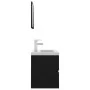 Engineered wood black bathroom furniture set by vidaXL, Bathroom furniture - Ref: Foro24-3071676, Price: 201,48 €, Discount: %
