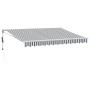Toldo retráctil aluminio y tela antracita y blanco 3,5x2,5 m by , Awnings - Ref: Foro24-3216114, Price: 303,46 €, Discount: %