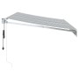 Toldo retráctil aluminio y tela antracita y blanco 3,5x2,5 m by , Awnings - Ref: Foro24-3216114, Price: 303,46 €, Discount: %