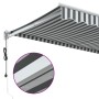 Toldo retráctil aluminio y tela antracita y blanco 3,5x2,5 m by , Awnings - Ref: Foro24-3216114, Price: 303,46 €, Discount: %