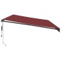 Toldo retráctil automático burdeos 600x350 cm by , Awnings - Ref: Foro24-3215012, Price: 774,24 €, Discount: %
