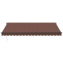 Toldo retráctil automático con luces LED marrón 450x350 cm by , Awnings - Ref: Foro24-3215410, Price: 659,80 €, Discount: %