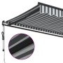Toldo retráctil automático gris antracita y blanco 400x350 cm von , Markisen - Ref: Foro24-3215810, Preis: 448,29 €, Rabatt: %