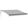 Toldo retráctil automático antracita y blanco 450x300 cm by , Awnings - Ref: Foro24-3310235, Price: 462,56 €, Discount: %