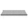 Toldo retráctil automático antracita y blanco 450x300 cm by , Awnings - Ref: Foro24-3310235, Price: 462,56 €, Discount: %