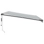 Toldo retráctil automático antracita y blanco 450x300 cm by , Awnings - Ref: Foro24-3310235, Price: 462,56 €, Discount: %