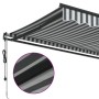 Toldo retráctil automático antracita y blanco 450x300 cm by , Awnings - Ref: Foro24-3310235, Price: 462,56 €, Discount: %