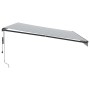 Toldo retráctil automático gris antracita y blanco 500x300 cm von , Markisen - Ref: Foro24-3310240, Preis: 469,65 €, Rabatt: %