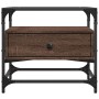 Mesa de centro con puertas de vidrio marrón roble 50x50x45 cm von , Couchtisch - Ref: Foro24-846053, Preis: 69,99 €, Rabatt: %