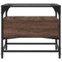 Mesa de centro con puertas de vidrio marrón roble 50x50x45 cm von , Couchtisch - Ref: Foro24-846053, Preis: 69,99 €, Rabatt: %