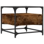 Mesa de centro tapa de vidrio acero roble ahumado 50x50x45 cm von , Couchtisch - Ref: Foro24-846051, Preis: 60,58 €, Rabatt: %