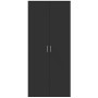 Aparador alto madera de ingeniería negro 80x35x180 cm by , Lockers and storage cabinets - Ref: Foro24-3276652, Price: 194,04 ...