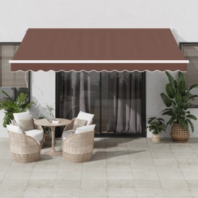 Toldo retráctil manual marrón 400x300 cm von , Markisen - Ref: Foro24-3215700, Preis: 265,75 €, Rabatt: %
