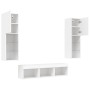 Muebles de TV de pared con LED 5 pzas madera ingeniería blanco von , TV-Möbel - Ref: Foro24-3216604, Preis: 192,34 €, Rabatt: %