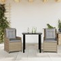 Set comedor de jardín 3 pzas con cojines ratán sintético beige von , Gartensets - Ref: Foro24-3262875, Preis: 288,88 €, Rabat...