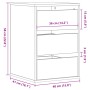 Cajonera de esquina madera de ingeniería negra 40x41x58 cm von , Schubladen - Ref: Foro24-852835, Preis: 91,96 €, Rabatt: %