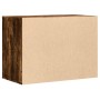 Cajonera de esquina madera ingeniería roble ahumado 80x41x58 cm
