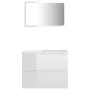 Engineered wood bathroom furniture set in glossy white by vidaXL, Bathroom furniture - Ref: Foro24-3071591, Price: 157,37 €, ...