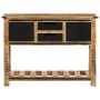 Mesa consola de madera maciza de mango 100x35x75 cm by , Side tables - Ref: Foro24-374058, Price: 255,29 €, Discount: %