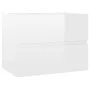 Engineered wood bathroom furniture set in glossy white by vidaXL, Bathroom furniture - Ref: Foro24-3071591, Price: 157,37 €, ...