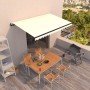Toldo retráctil automático crema 450x300 cm by , Awnings - Ref: Foro24-3069127, Price: 483,58 €, Discount: %
