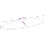 Tablero de mesa ovalado madera maciza de mango 100x40x2,5 cm by , Table tops - Ref: Foro24-370840, Price: 51,90 €, Discount: %