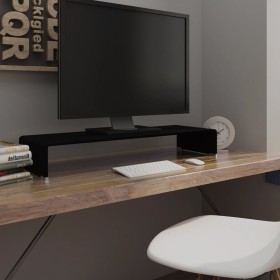 Soporte para TV/Elevador monitor cristal negro 90x30x13 cm von , TV-Möbel - Ref: Foro24-244138, Preis: 97,16 €, Rabatt: %