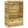 Silla de jardín Strandkorb con cajón pino macizo 112x60x168 cm by , Loungers - Ref: Foro24-318206, Price: 223,73 €, Discount: %
