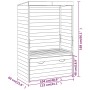 Silla de jardín Strandkorb con cajón pino macizo 112x60x168 cm by , Loungers - Ref: Foro24-318206, Price: 223,73 €, Discount: %