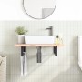 Soportes estante de lavabo 2 uds rectangular acero negro by , Supports and crossbars - Ref: Foro24-4007271, Price: 35,55 €, D...