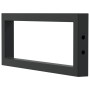 Soportes estante de lavabo 2 uds rectangular acero negro by , Supports and crossbars - Ref: Foro24-4007271, Price: 35,55 €, D...