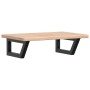 Estante de lavabo de pared de acero y madera maciza de roble von , Badezimmerwaschtische - Ref: Foro24-3302335, Preis: 72,09 ...