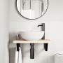 Estante de lavabo de pared de acero y madera maciza de roble von , Badezimmerwaschtische - Ref: Foro24-3302335, Preis: 72,09 ...