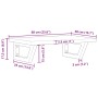 Estante de lavabo de pared de acero y madera maciza de roble von , Badezimmerwaschtische - Ref: Foro24-3302335, Preis: 72,09 ...
