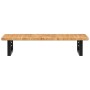 Estante de lavabo de pared de acero y madera maciza de roble von , Badezimmerwaschtische - Ref: Foro24-3302337, Preis: 83,83 ...