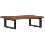 Estante de lavabo de pared de acero y madera maciza de roble von , Badezimmerwaschtische - Ref: Foro24-3302349, Preis: 73,69 ...