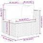 Set de muebles de jardín y cojines 7 pzas ratán sintético negro by , Garden sets - Ref: Foro24-3308027, Price: 574,77 €, Disc...
