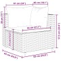 Set de muebles de jardín y cojines 7 pzas ratán sintético negro by , Garden sets - Ref: Foro24-3308115, Price: 590,18 €, Disc...