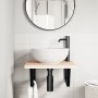 Soportes estante de lavabo 2 unidades trapecio acero negro de , Soportes y travesaños - Ref: Foro24-4007286, Precio: 42,88 €,...