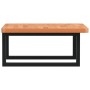 Estante de lavabo de pared de acero y madera maciza de haya von , Badezimmerwaschtische - Ref: Foro24-3302425, Preis: 88,85 €...