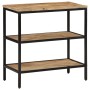 Mesa consola madera maciza de mango rugosa 70x35x70 cm de , Mesas auxiliares - Ref: Foro24-374072, Precio: 106,61 €, Descuent...