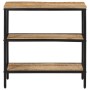 Mesa consola madera maciza de mango rugosa 70x35x70 cm de , Mesas auxiliares - Ref: Foro24-374072, Precio: 106,61 €, Descuent...