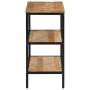 Mesa consola madera maciza de mango rugosa 70x35x70 cm de , Mesas auxiliares - Ref: Foro24-374072, Precio: 106,61 €, Descuent...