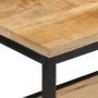 Mesa consola madera maciza de mango rugosa 70x35x70 cm de , Mesas auxiliares - Ref: Foro24-374072, Precio: 106,61 €, Descuent...