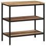 Mesa consola madera maciza de mango rugosa 70x35x70 cm de , Mesas auxiliares - Ref: Foro24-374072, Precio: 106,61 €, Descuent...