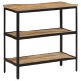 Mesa consola madera maciza de mango rugosa 70x35x70 cm de , Mesas auxiliares - Ref: Foro24-374072, Precio: 106,61 €, Descuent...