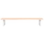 Estante de lavabo de pared de acero y madera maciza de roble de , Tocadores de baño - Ref: Foro24-3302548, Precio: 83,79 €, D...