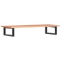 Estante de lavabo de pared de acero y madera maciza de roble de , Tocadores de baño - Ref: Foro24-3302569, Precio: 89,62 €, D...