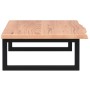 Estante de lavabo de pared de acero y madera maciza de roble de , Tocadores de baño - Ref: Foro24-3302569, Precio: 89,62 €, D...