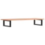 Estante de lavabo de pared de acero y madera maciza de roble de , Tocadores de baño - Ref: Foro24-3302569, Precio: 89,62 €, D...